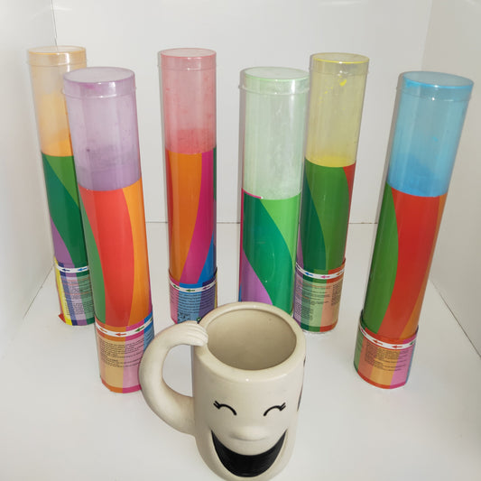 Paquete - Lanza Polvo 45cm de color! 6pzs