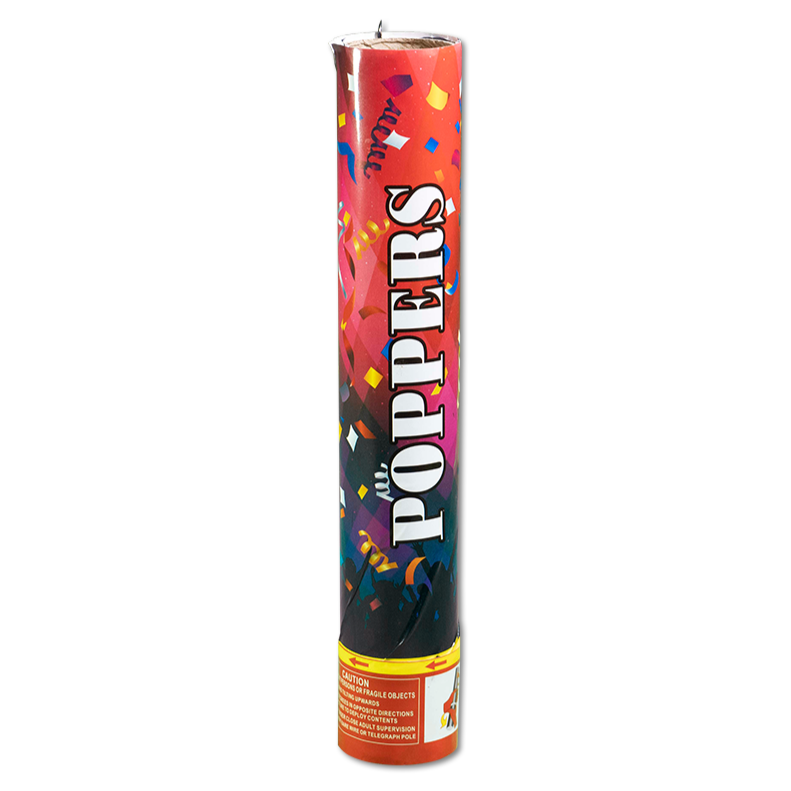 Lanza Confeti metalico Poppers 30cm – Rocket2Go